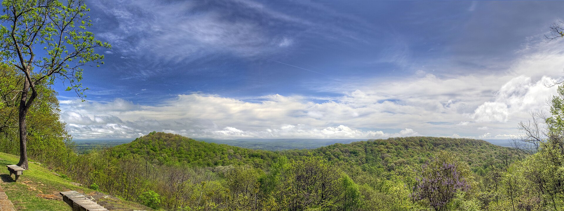North Alabama landscape viewed from Monte Sano in Madison County